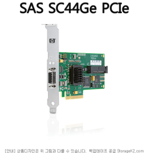 HP Modular Smart Array SC44Ge 1-ports Int/1-ports Ext PCIe x8 SAS Host Bus Adapter 416096-B21
